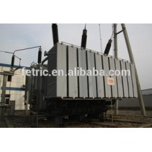 Three phase oil immersed type copper winding wound core low loss 132kV 90mva transformer